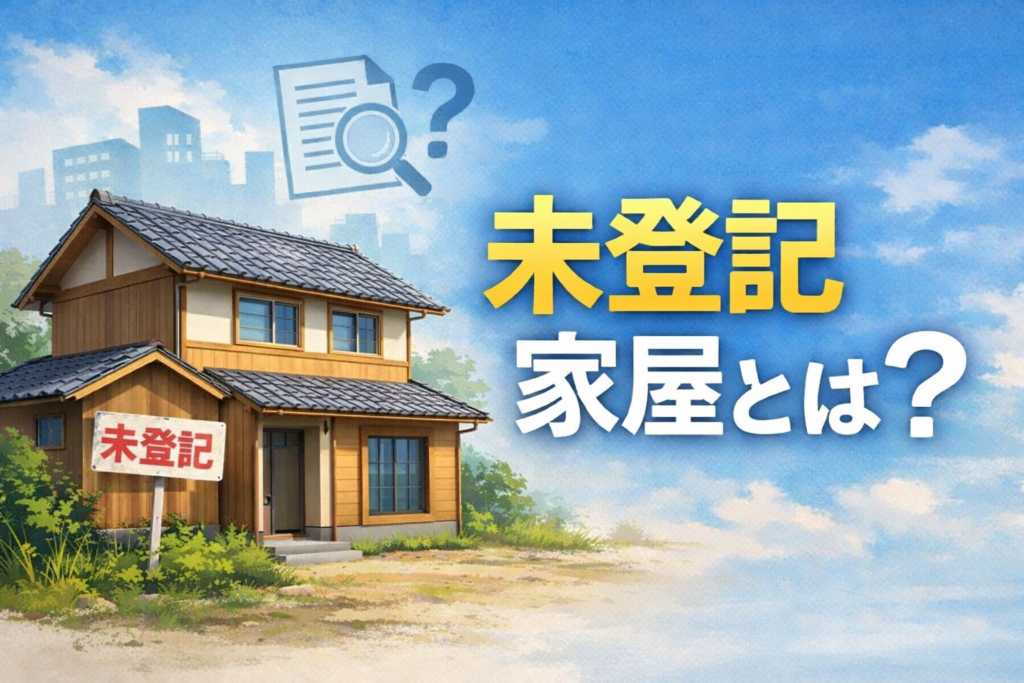未登記家屋を相続したらどうすればいいの？