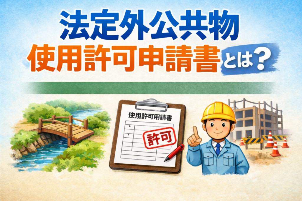 法定外公共物使用許可申請書とは?手続きの流れと注意点を解説