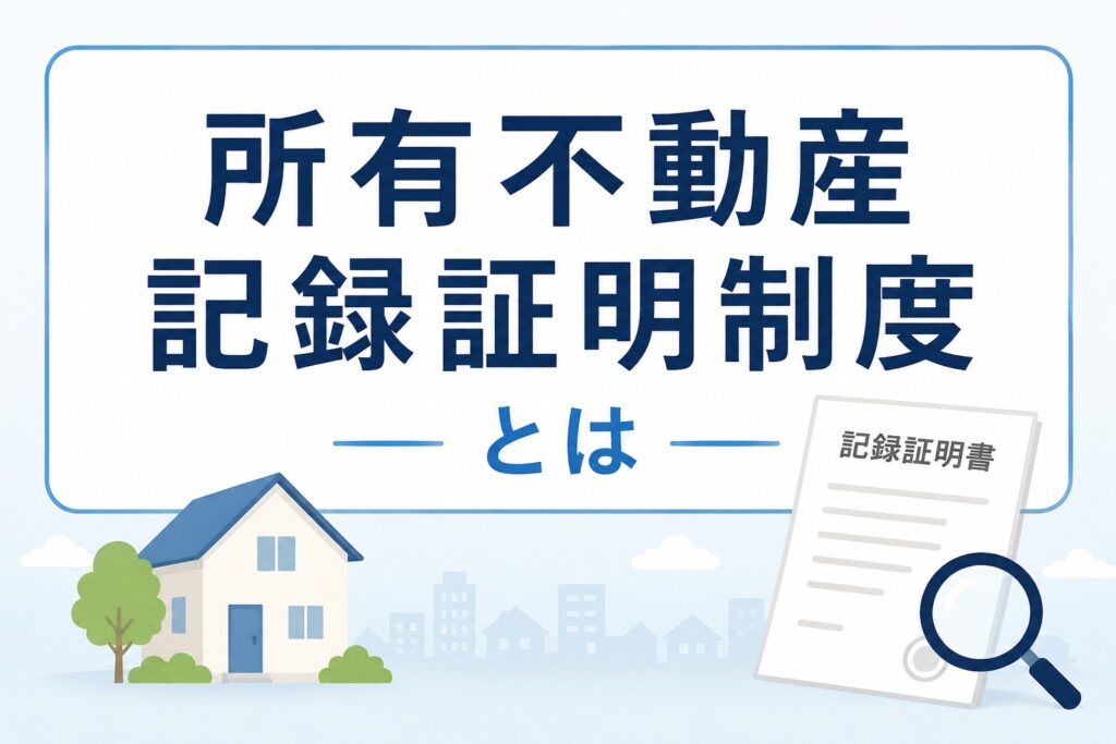 相続で役立つ「所有不動産記録証明制度」とは？